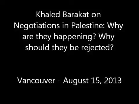 Barakat Talk on Negotiations in Palestine Vancouver at_#52