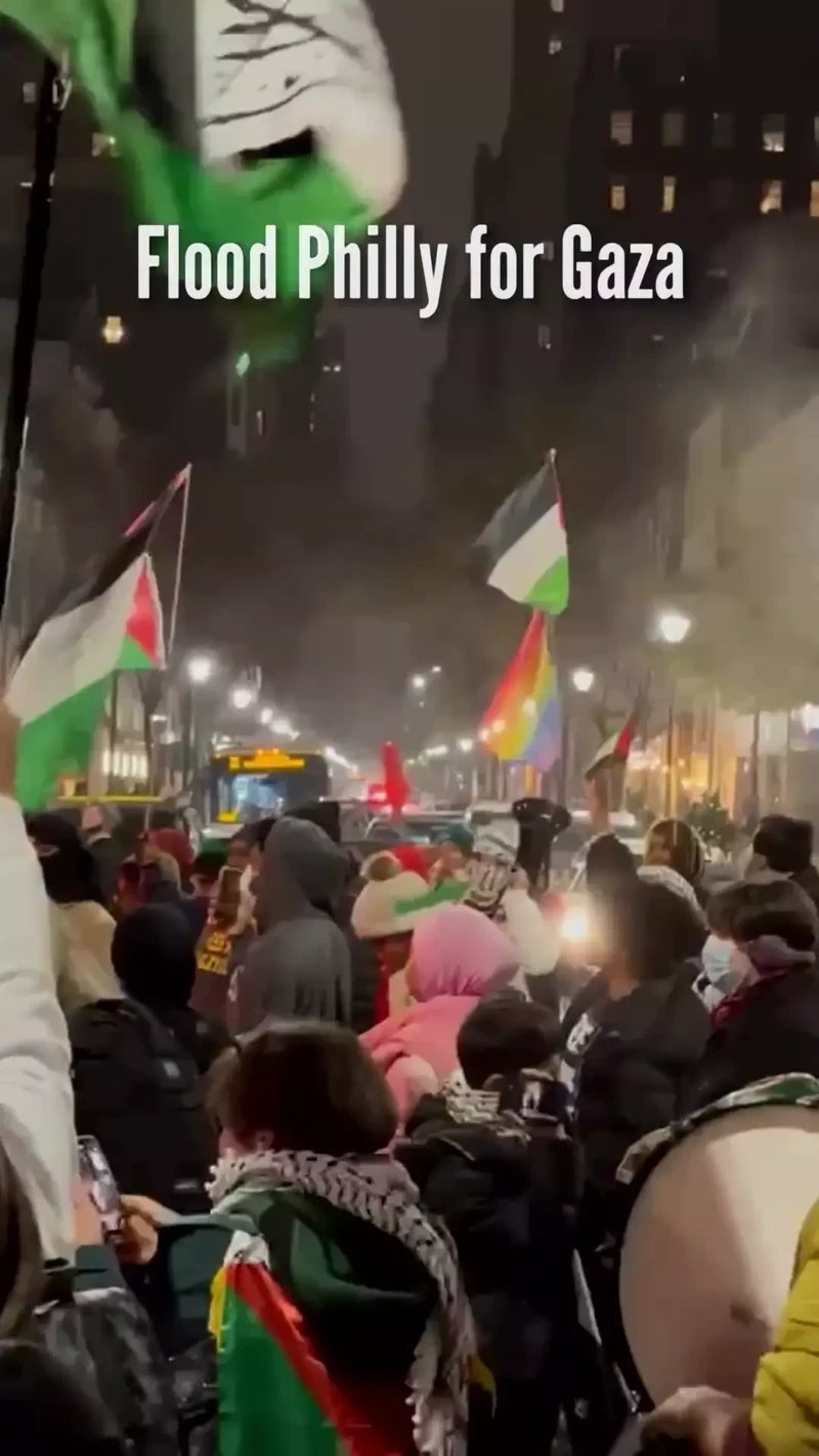 Flood Philly for Gaza Protest Instagram video 1_#39