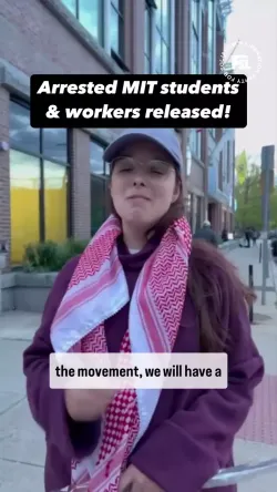 Gathering For Arrested Mit Students And Workers Release