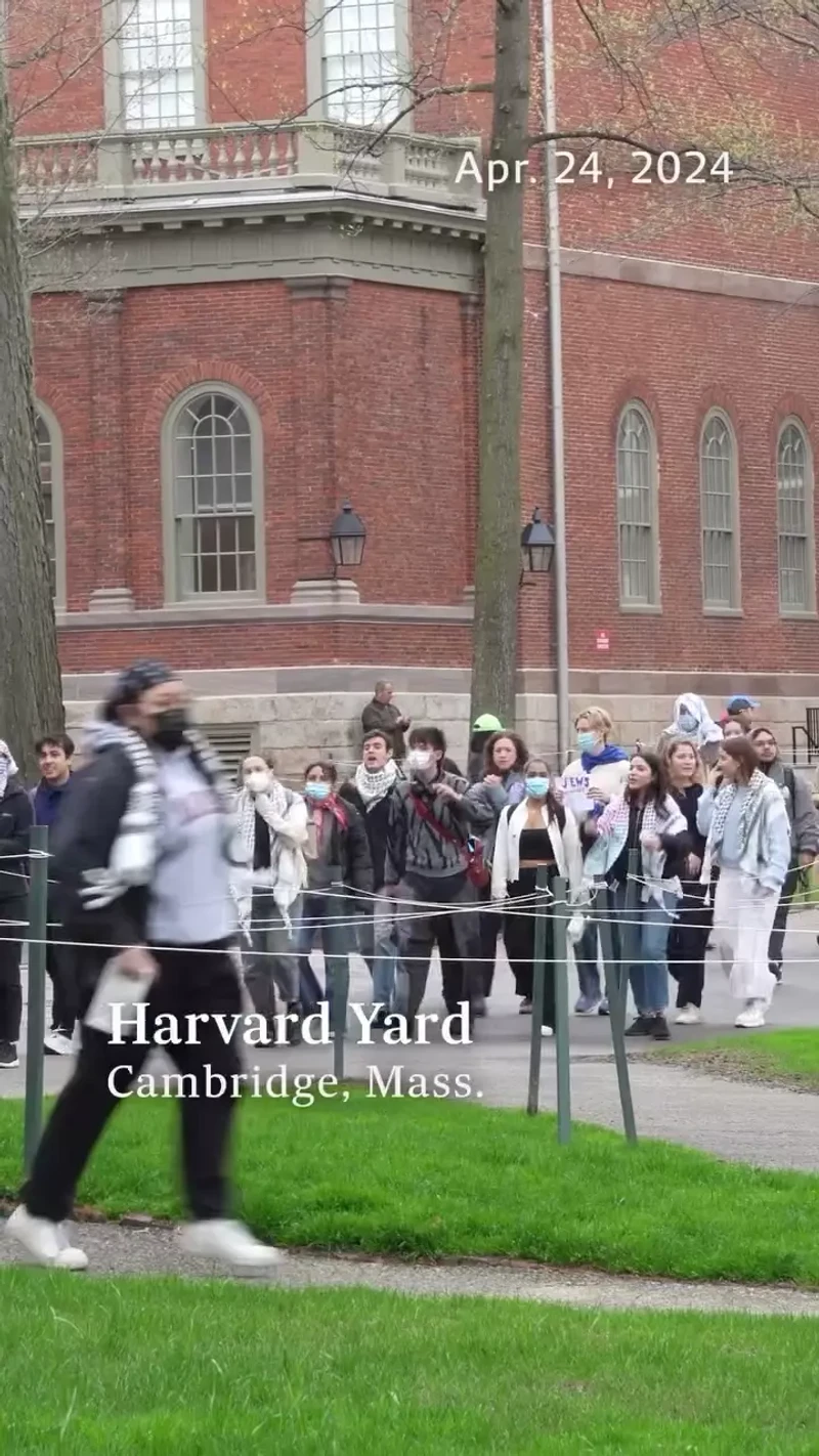 4/24/2024 - Pro-Hamas Harvard Encampment Day 1
