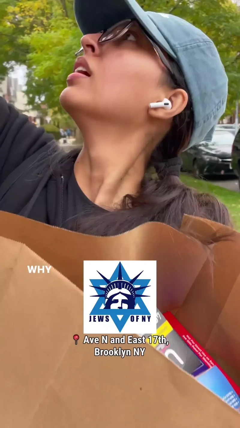 Jawaria Tahir Rips Down Posters of Israeli Civilians Kidnapped by Hamas Instagram Brooklyn New York_#6