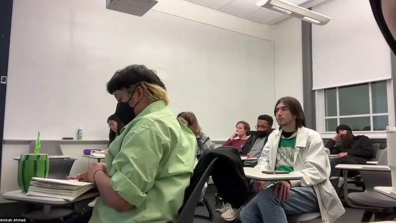 Joe Alfred Speaks about the Israeli Palestinian conflict at UMW video 2_#13