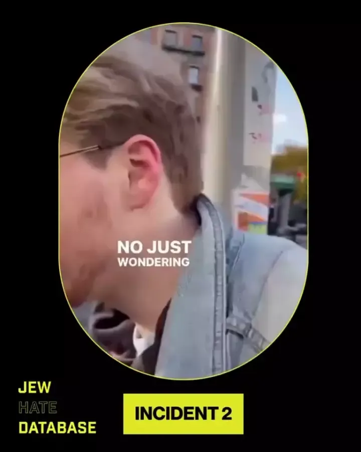 Mackenzie Watson Defaces Poster of Israeli Civilians Kidnapped by Hamas and Demonizes Israel New York City Instagram_#12