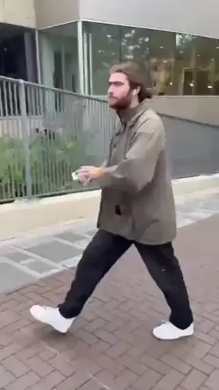 Matthew Wranovics Tearing Down Posters of Kidnapped Israeli Civilians Twitter_#16