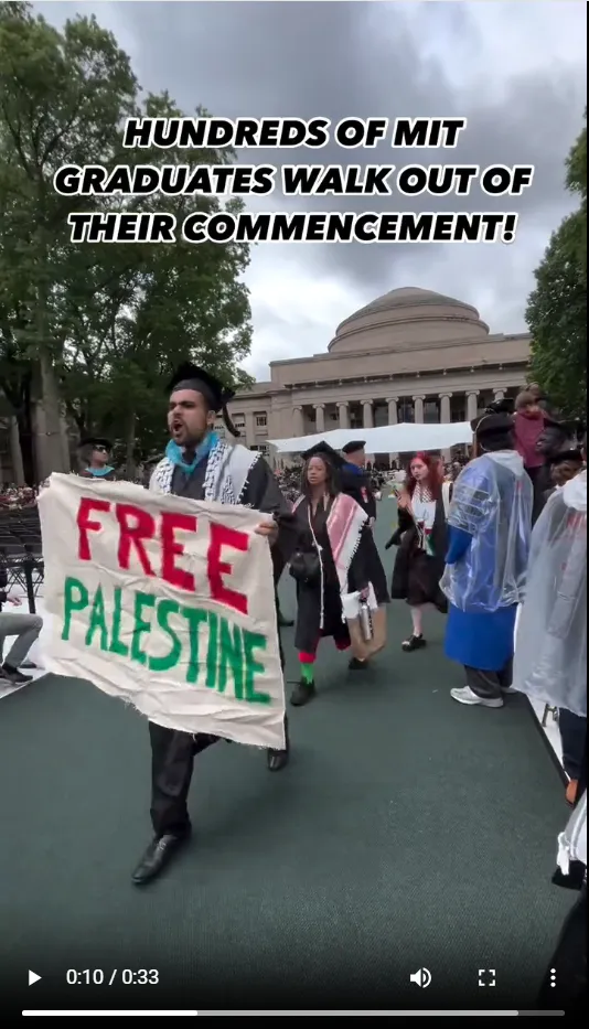 Mit Commencement Walkout - 5/30/2024