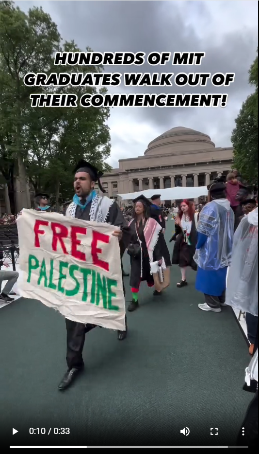 MIT Commencement Walkout - Canary Mission