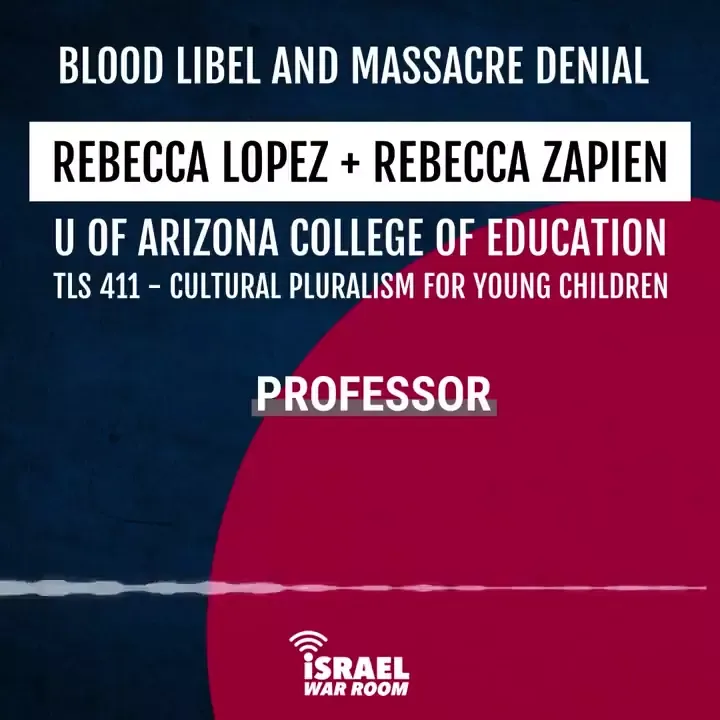 Rebecca Lopez and Rebecca Zapien Teach Education Class on Israel Hamas War Video 4 University of Arizona Twitter_#23