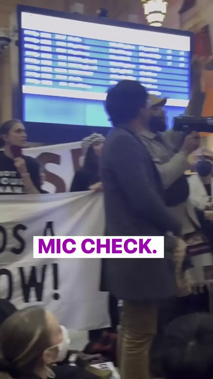 Sit-In Protest at Train Station Video 1 Instagram_#57