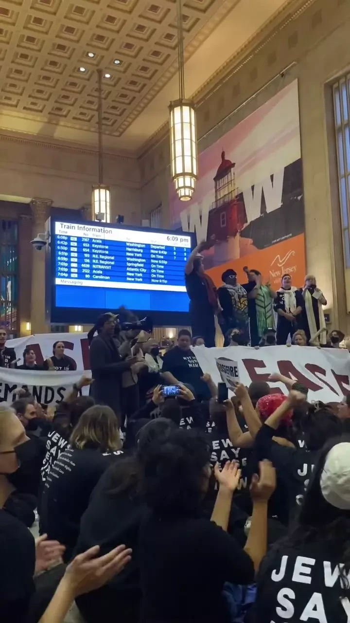 Sit In Protest at Train Station Video 2 Instagram_#56