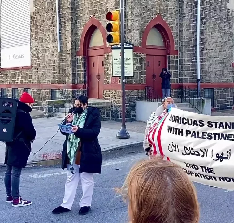 Speaker at Rally for Gaza in Kensington Instagram_#28