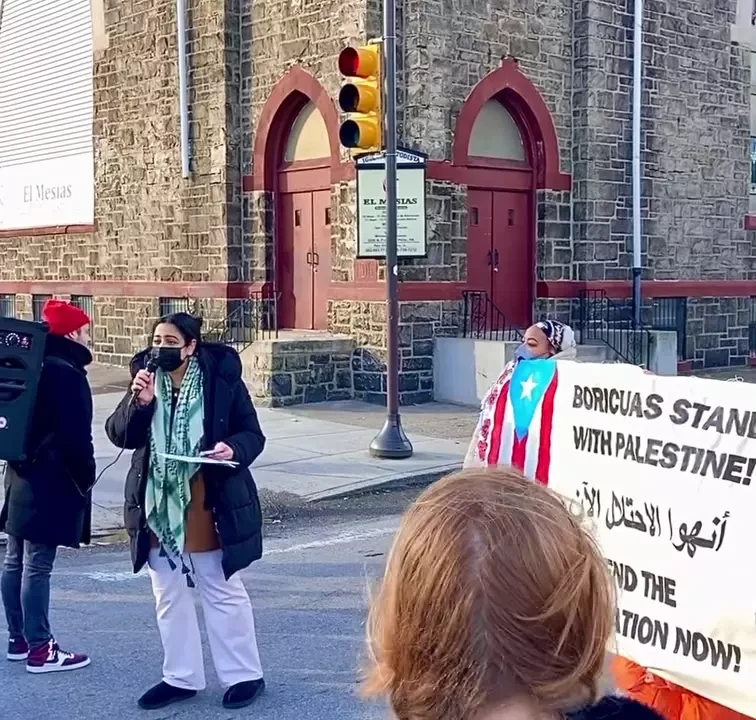 Speaker at Rally for Gaza in Kensington Instagram_#29