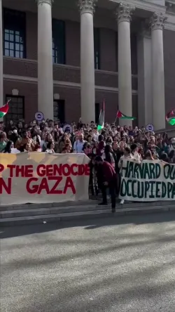 Student Walkout In Solidarity With Columbia