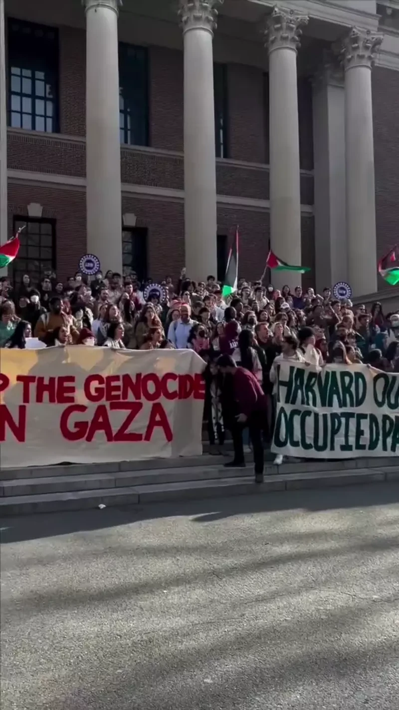 Student Walkout In Solidarity With Columbia