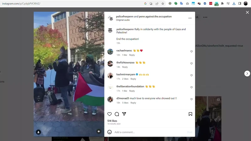 UPenn Walkout in Support of Gaza_#38