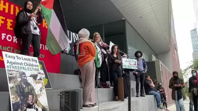 Zionism out of CUNY WOL Rally John Jay NYC Twitter_#68