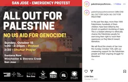 All Out For Palestine: No US Aid For Genocide! - 10/15/2023